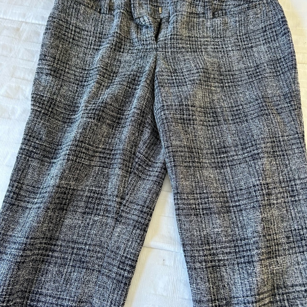 Stylish Black and Gray Plaid Pants